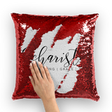 Eucharisteo_black ﻿Sequin Cushion Cover