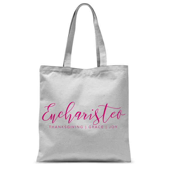 Eucharisteo_black ﻿Classic Sublimation Tote Bag