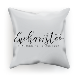 Eucharisteo_black ﻿Sublimation Cushion Cover