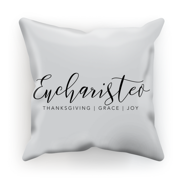 Eucharisteo_black ﻿Sublimation Cushion Cover