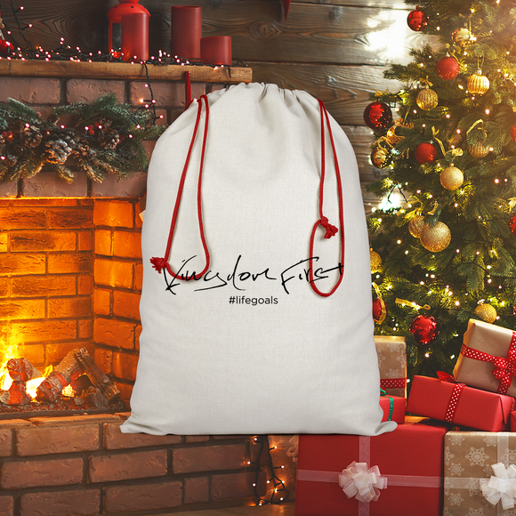 KingdomMinded-01 ﻿Sublimation Linen Drawstring Sack