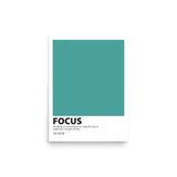 Color Swatch Definition Print: Focus