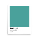 Color Swatch Definition Print: Focus