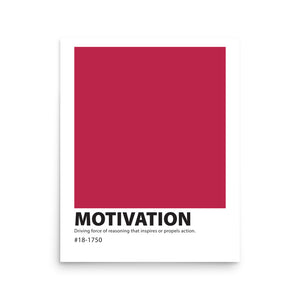 Color Swatch Definition Print: Motivation