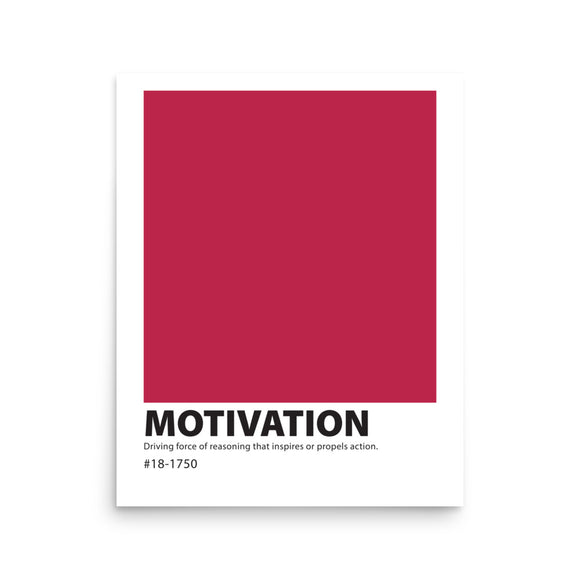 Color Swatch Definition Print: Motivation