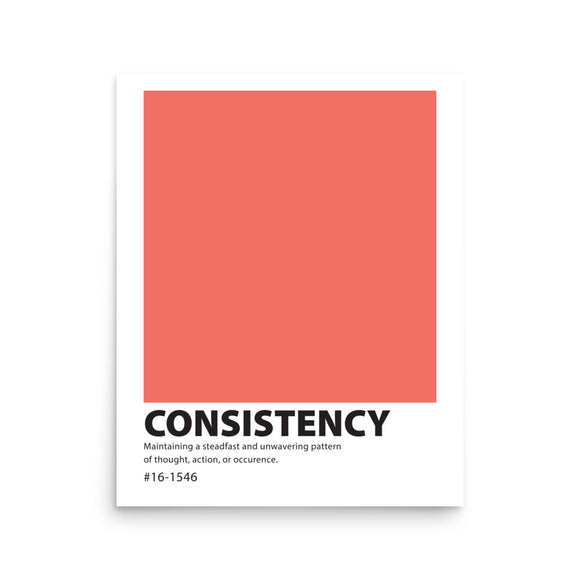 Color Swatch Definition Print: Consistency