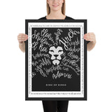 King of Kings blk - Framed poster